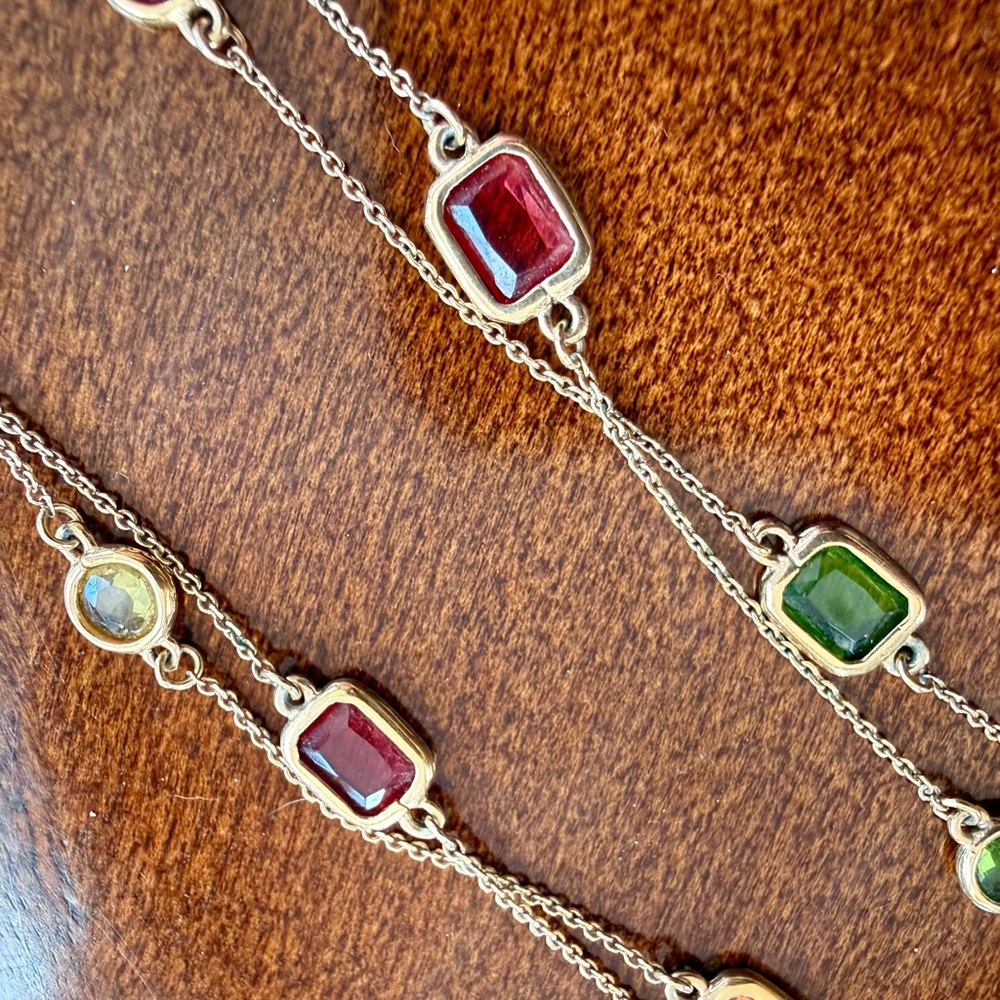 KATE SPADE Elegant Multi-Color Gemstone Necklace - Picture 3 of 6